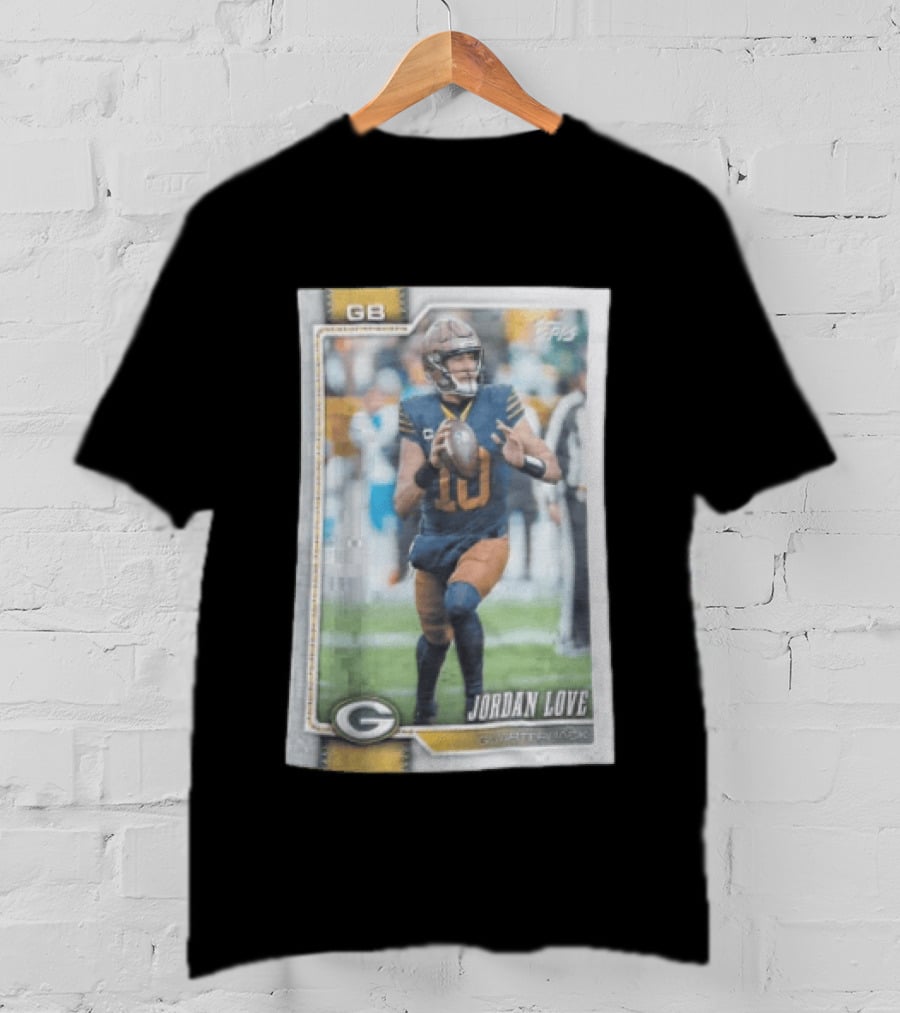2026 Topps Jordan Love Packers GB Football Card T-Shirt