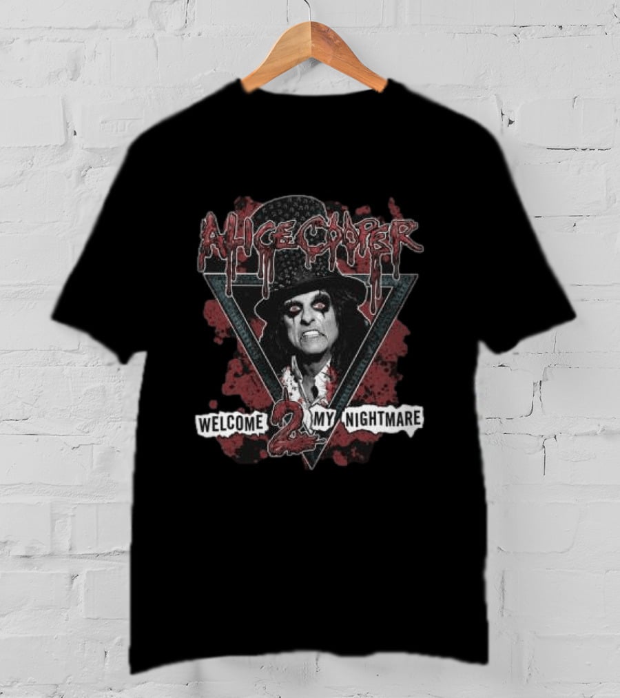 Alice Cooper Welcome 2 My Nightmare Vintage Horror T-Shirt