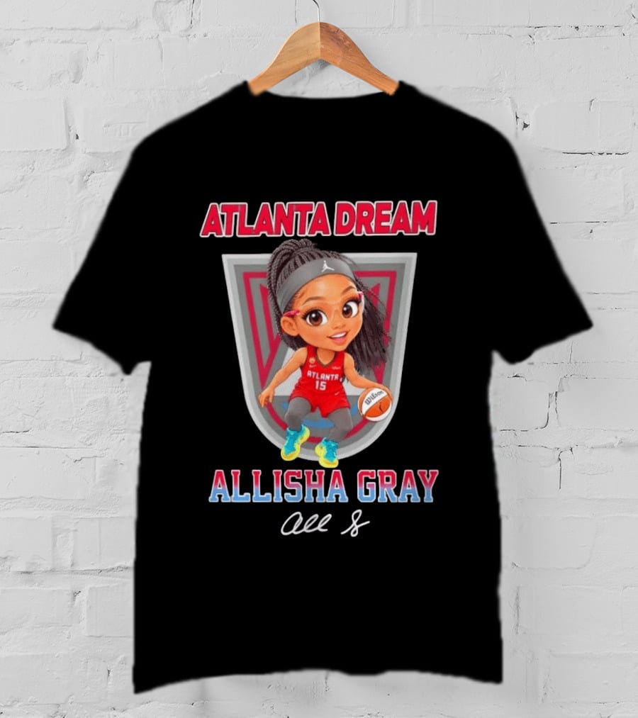 Allisha Gray Atlanta Dream 15 Chibi Character Fan T-Shirt