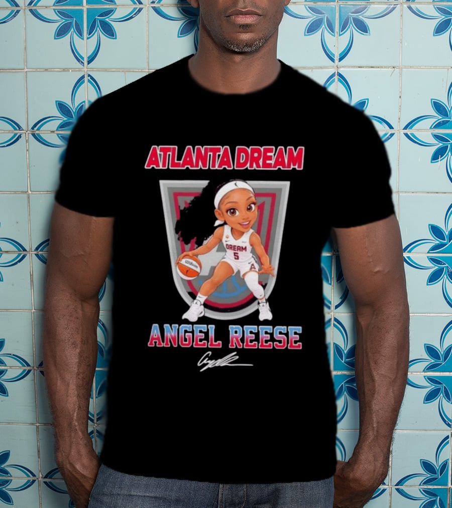 Atlanta Dream Angel Reese No 5 Chibi Basketball T-Shirt