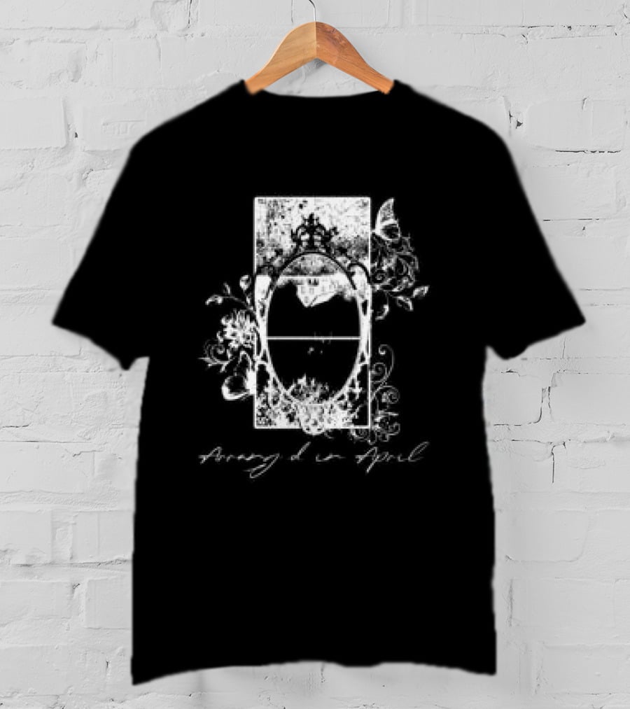 Arranged In April Store Mirror Floral Frame T-Shirt