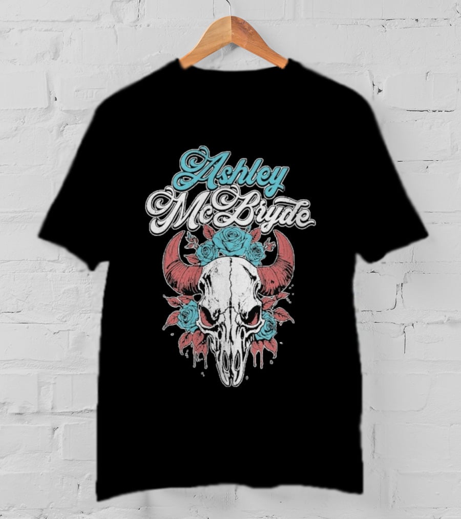 Ashley McBryde Skull Roses Floral T-Shirt