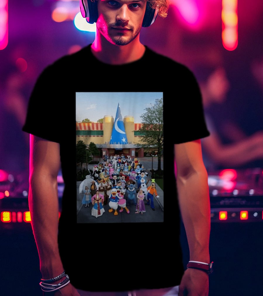 Happy The Magic Of Disney Animation Opening Day At Disney Hollywood Studios Characters T-Shirt