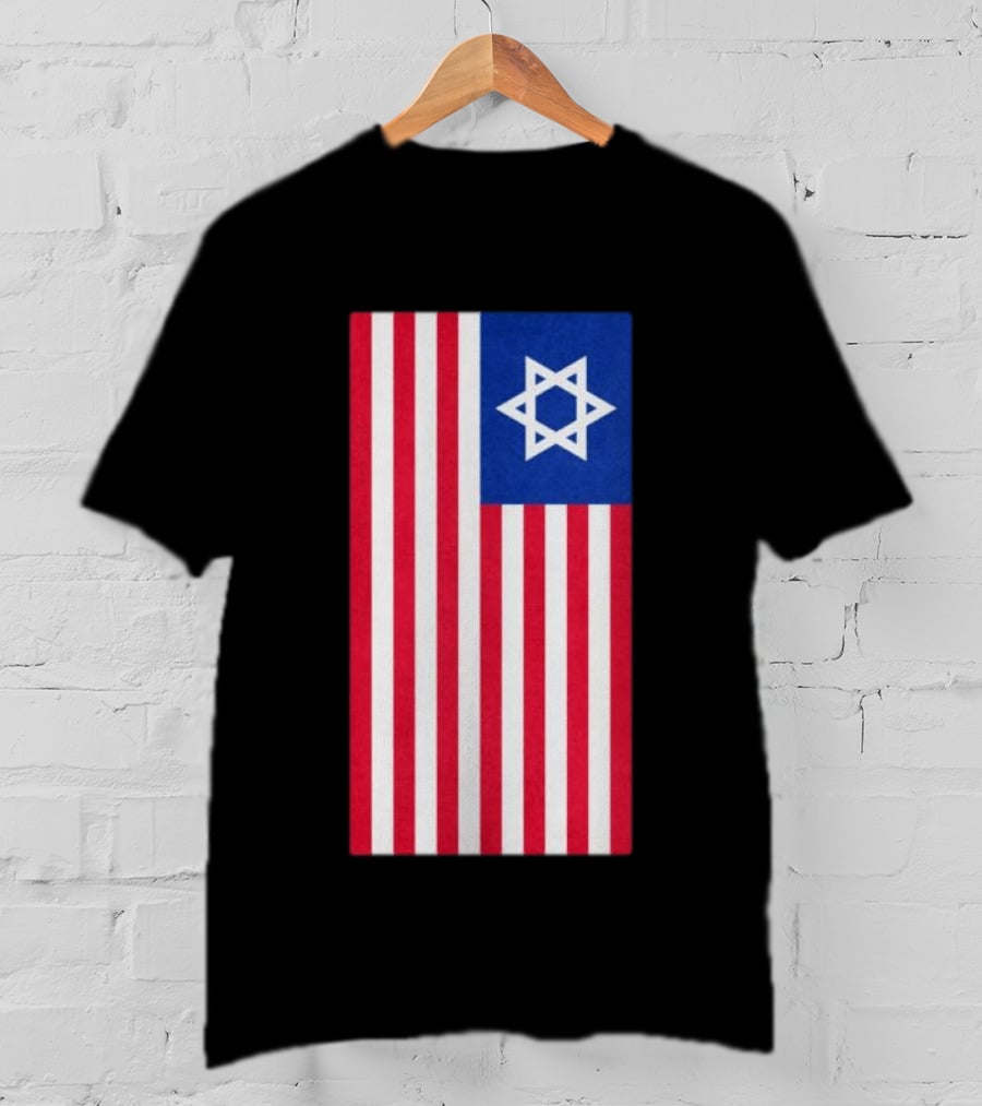 Hyde Force Store Very Serious Marine Casualty USA Israel Flag T-Shirt