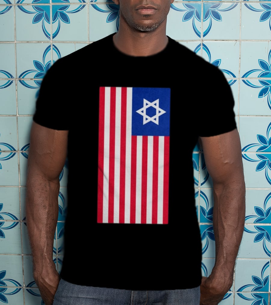 Hyde Force Store Very Serious Marine Casualty USA Israel Flag T-Shirt