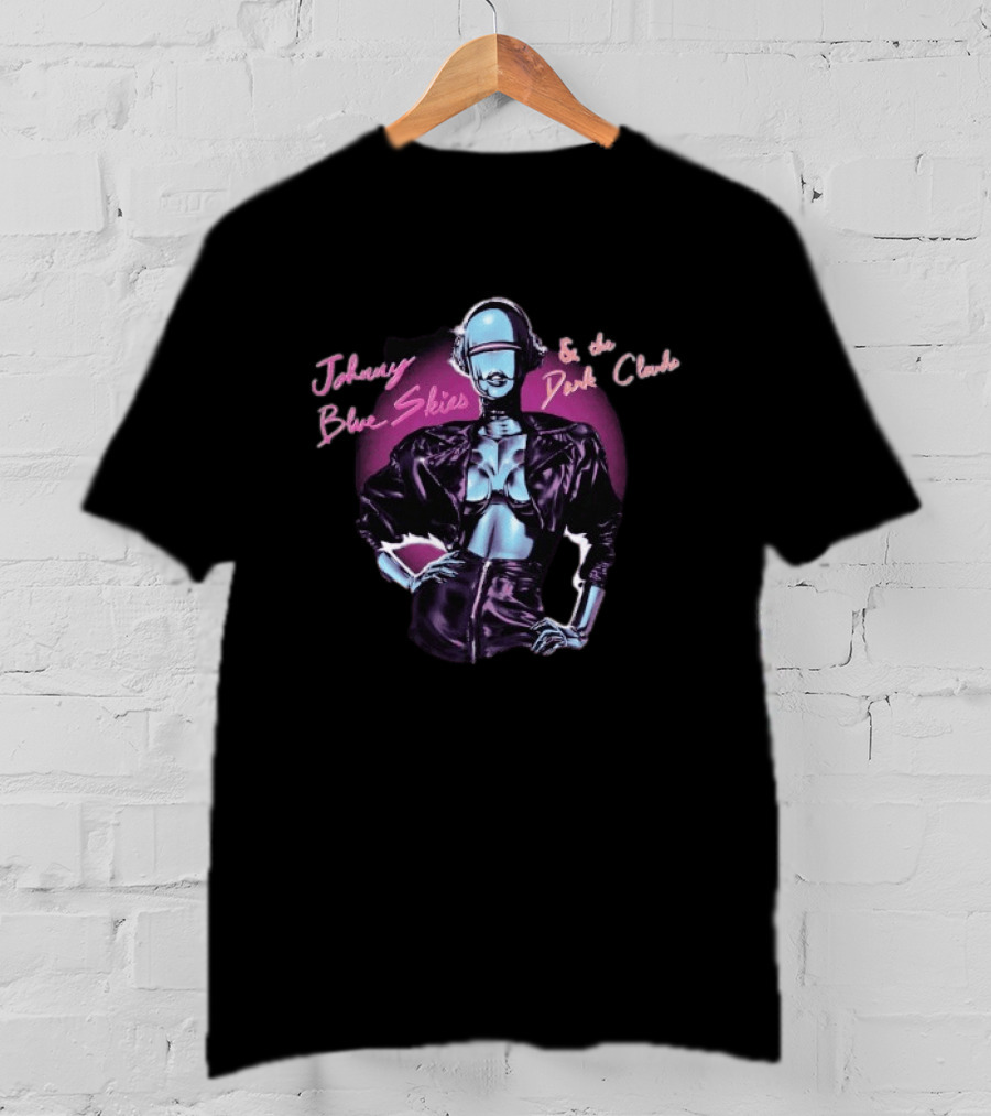 Johnny Blue Skies And The Dark Clouds Cyborg Party Futuristic T-Shirt