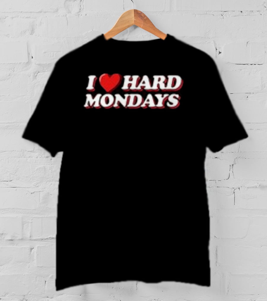 D&P Hard Launch Store I Heart Hard Mondays Hat T-Shirt