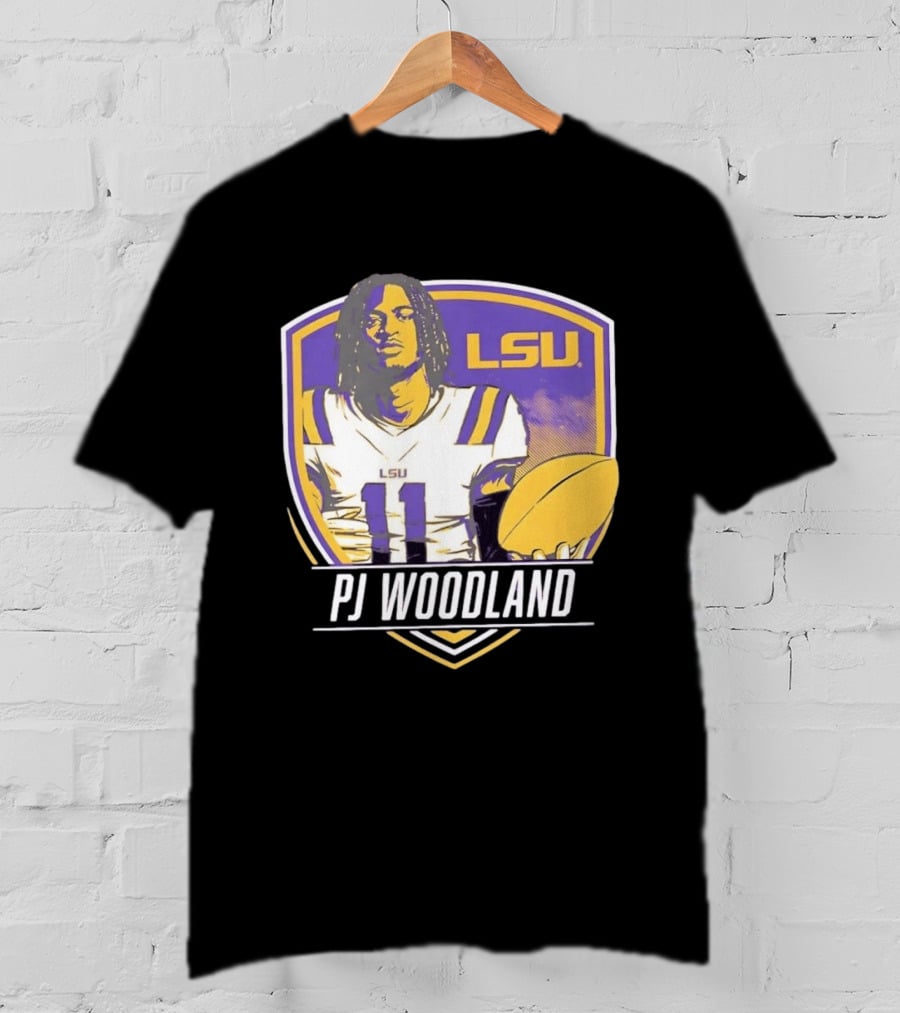 LSU Tigers Football PJ Woodland No 11 T-Shirt