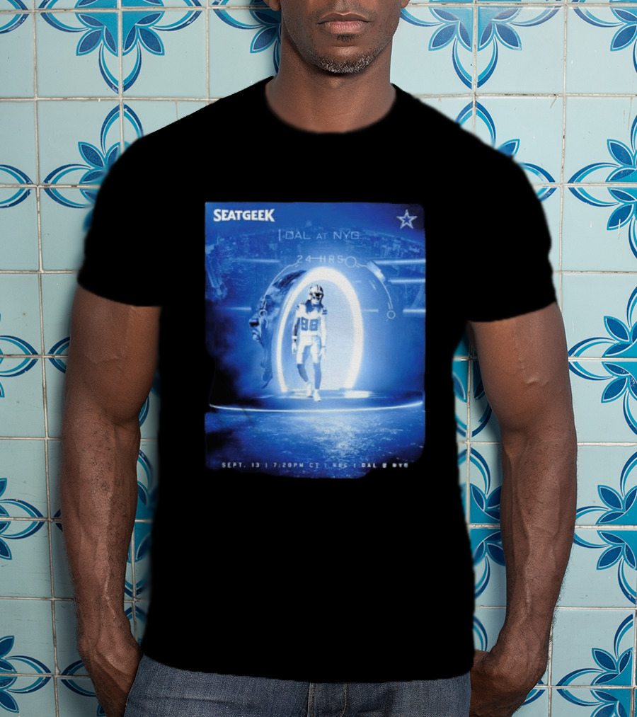 Seatgeek Dallas Vs New York Giants MetLife Stadium September 13 2026 24 Hrs Countdown T-Shirt