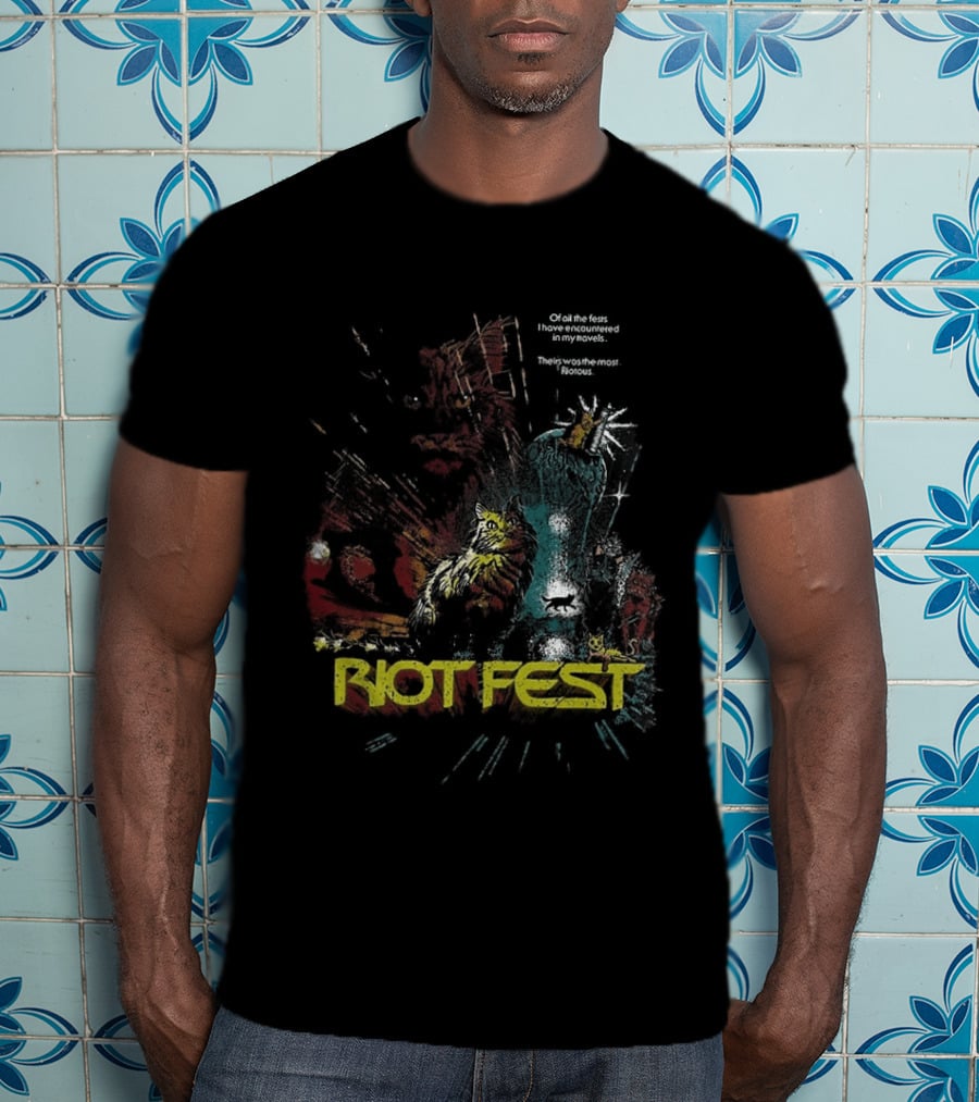 Riot Fest 2026 Chicago Douglass Park September 18 20 Wrath Of Cats Lineup T-Shirt