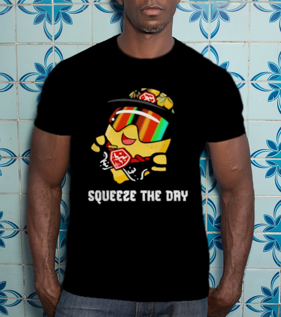 Lemon Guy Squeeze The Day Sunglasses Cool Vibe T-Shirt