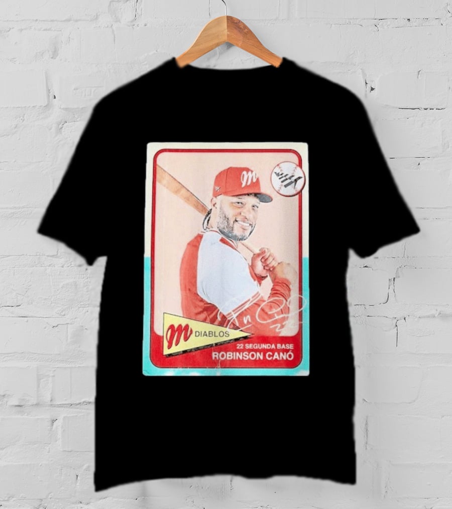 Robinson Canó Diablos Rojos Del México Paper Planes Baseball Segunda Base T-Shirt