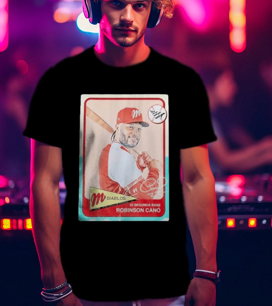 Robinson Canó Diablos Rojos Del México Paper Planes Baseball Segunda Base T-Shirt