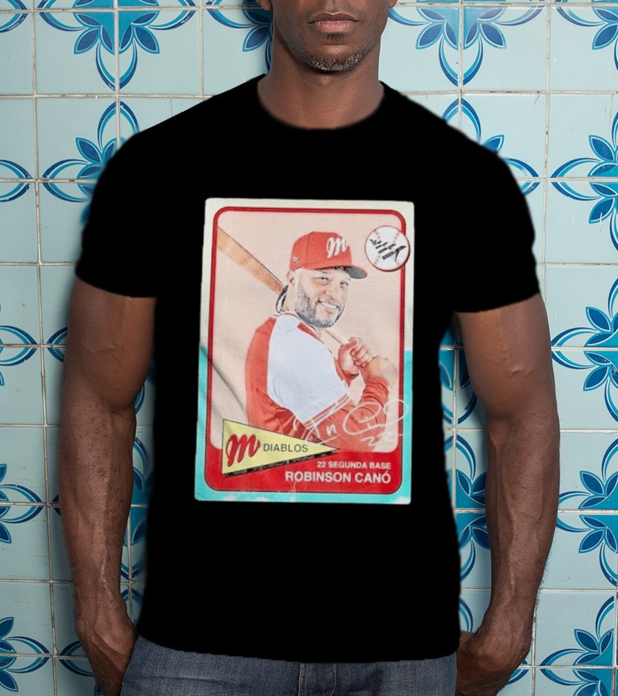 Robinson Canó Diablos Rojos Del México Paper Planes Baseball Segunda Base T-Shirt