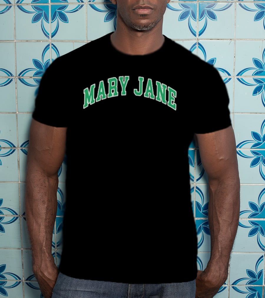 Dave Season 3 Gata Mary Jane Green Arch T-Shirt