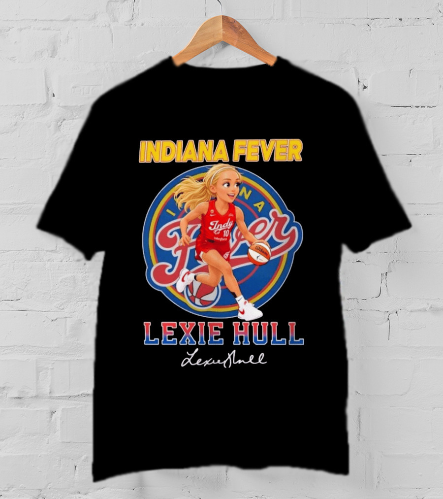 Indiana Fever No 10 Lexie Hull Chibi Basketball T-Shirt