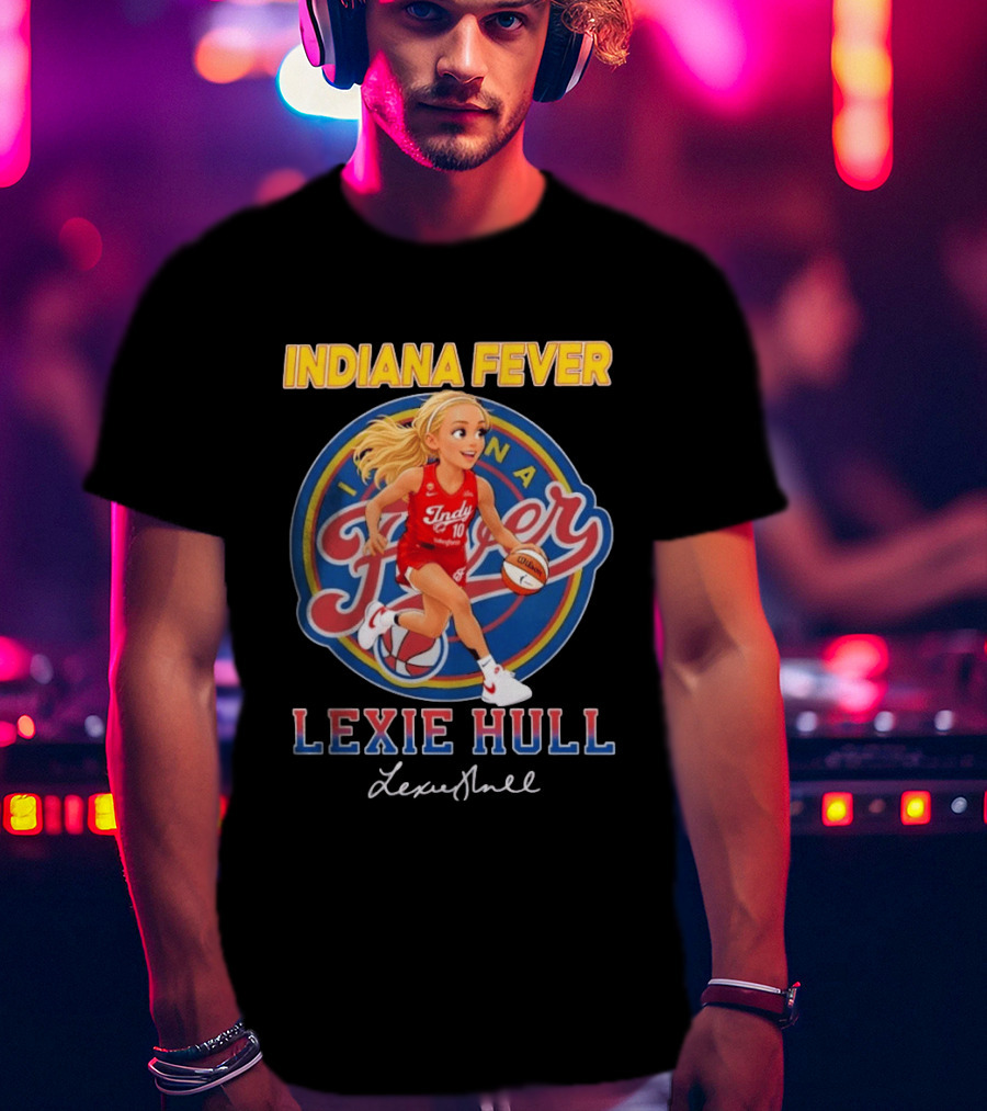 Indiana Fever No 10 Lexie Hull Chibi Basketball T-Shirt