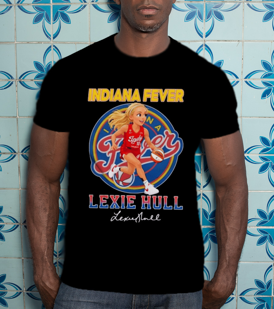 Indiana Fever No 10 Lexie Hull Chibi Basketball T-Shirt