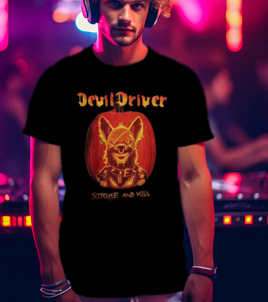 DevilDriver Strike And Kill Halloween Pumpkin T-Shirt