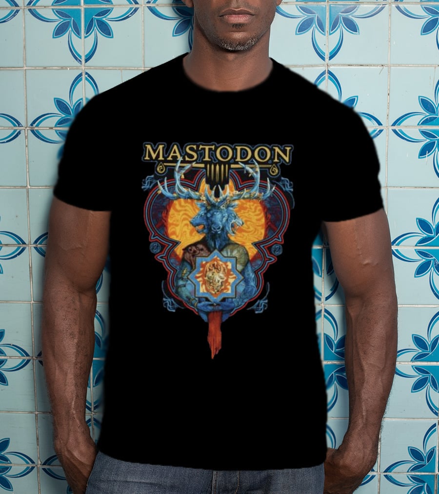 Mastodon Ornate Blood Mountain Deer T-Shirt