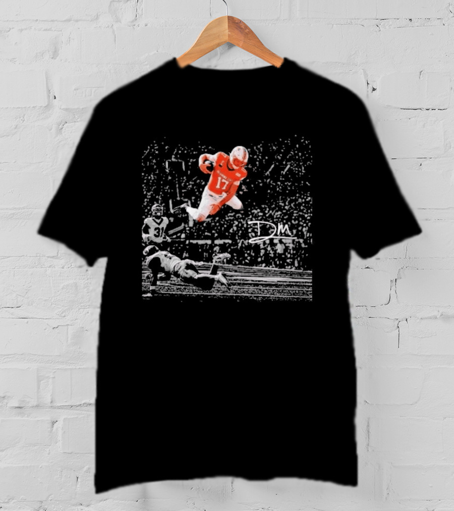 Top Drew Mestemaker Flew Oregon Number 17 Football Play T-Shirt