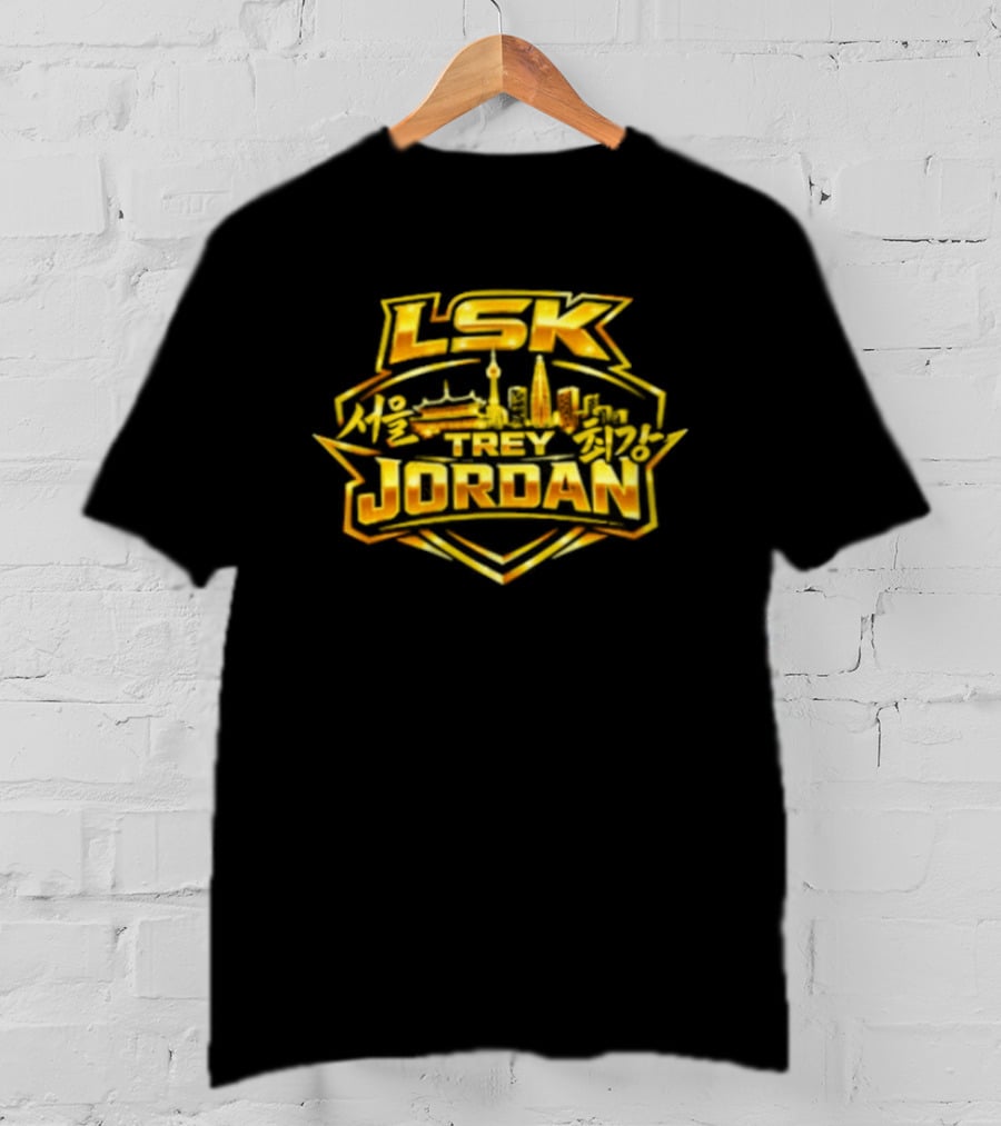 LSK Jordan Gold Skyline Retro Vibes T-Shirt