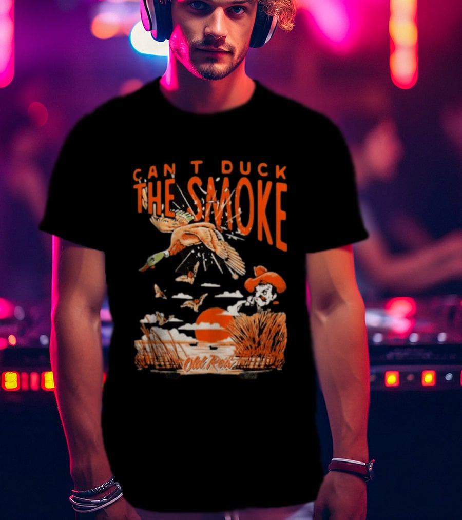 Oklahoma State Cowboys Can't Duck The Smoke Vintage Old Row T-Shirt
