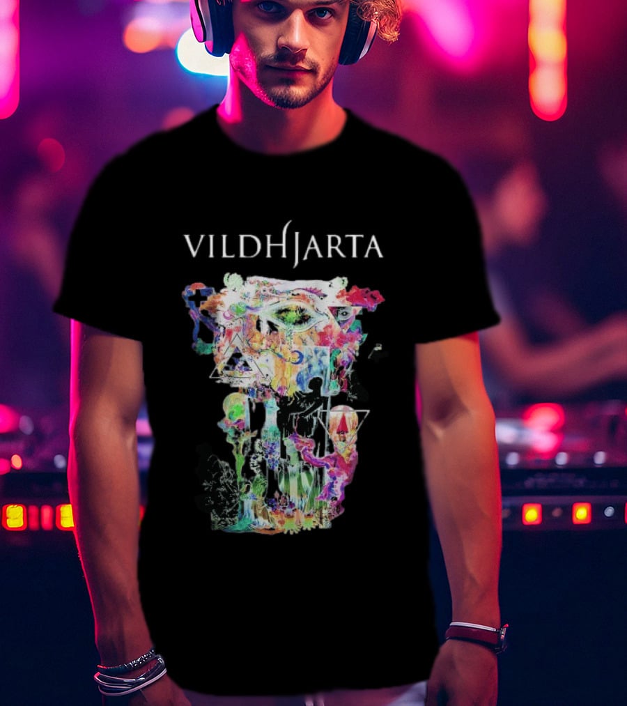 Vildhjarta Ylva Colorful Abstract T-Shirt