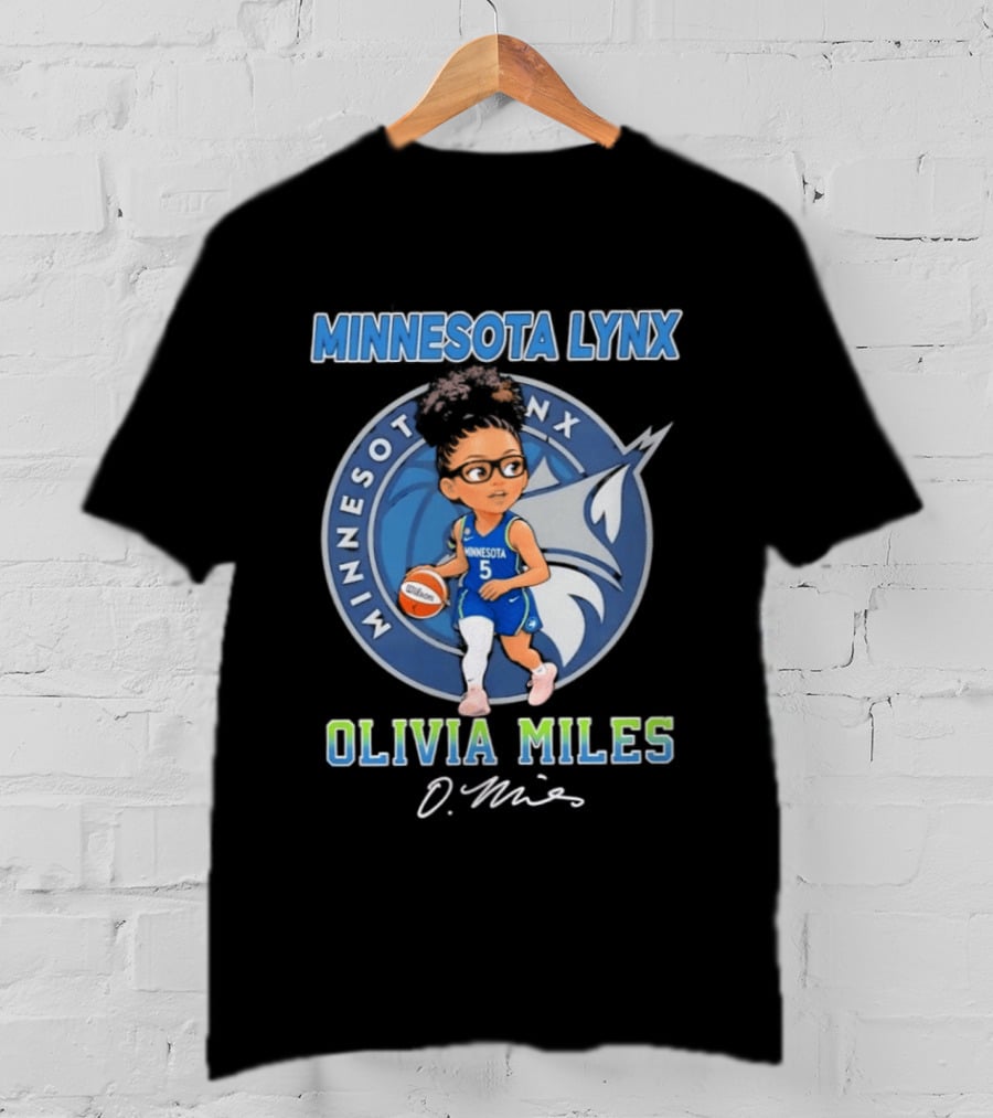 Minnesota Lynx Olivia Miles 5 Chibi Basketball T-Shirt