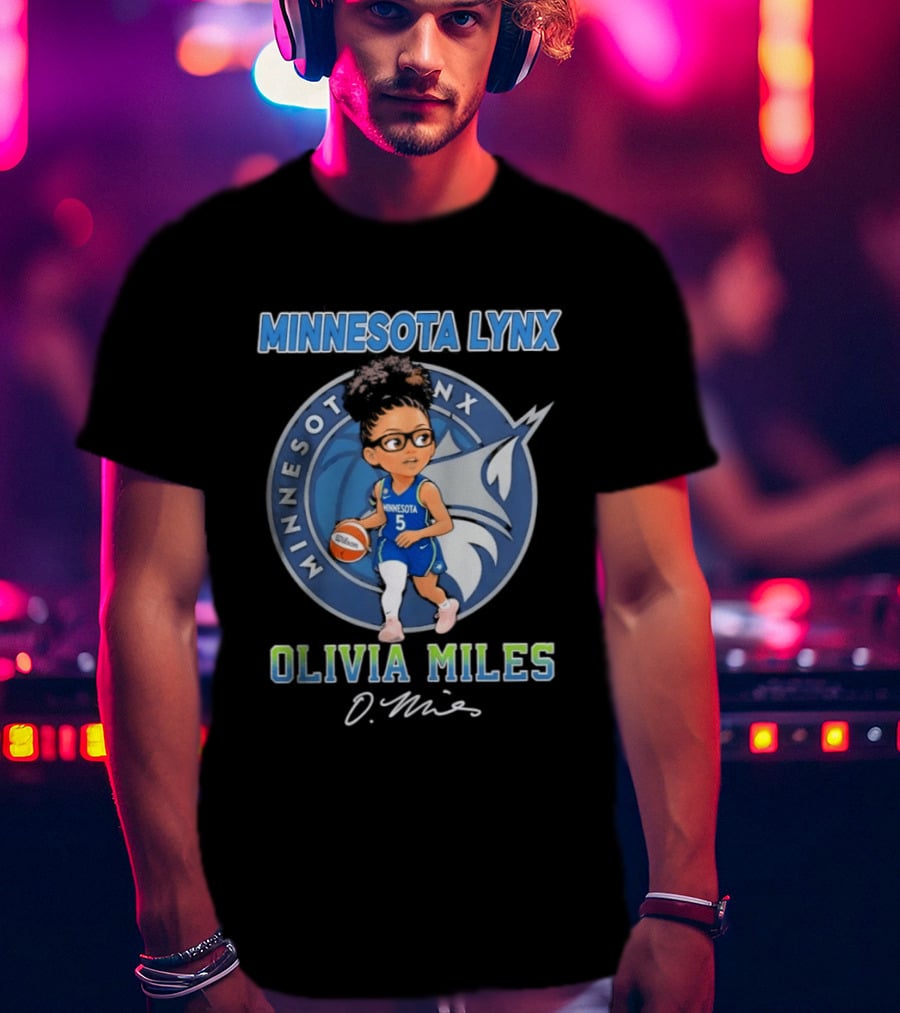 Minnesota Lynx Olivia Miles 5 Chibi Basketball T-Shirt