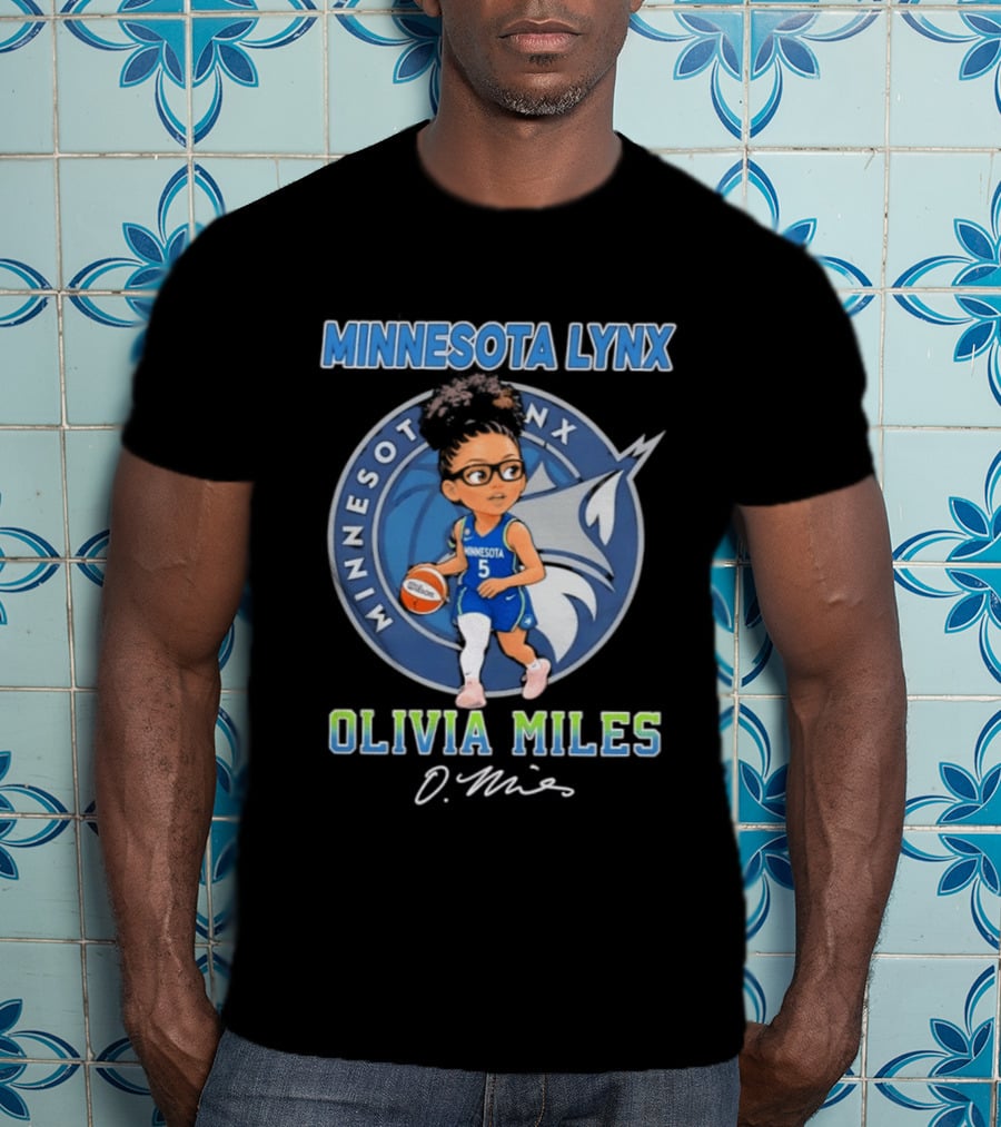 Minnesota Lynx Olivia Miles 5 Chibi Basketball T-Shirt