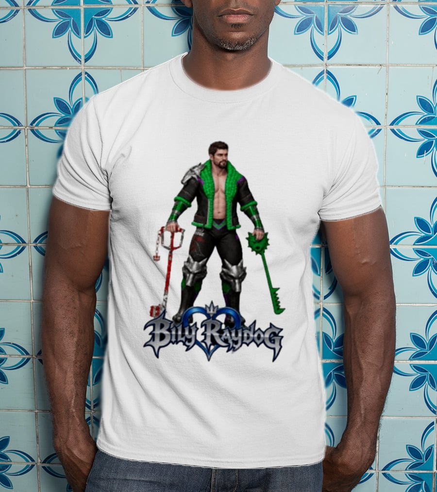 Billy Raydog Kingdom Hearts Crossover Character With Chains And Keys T-Shirt