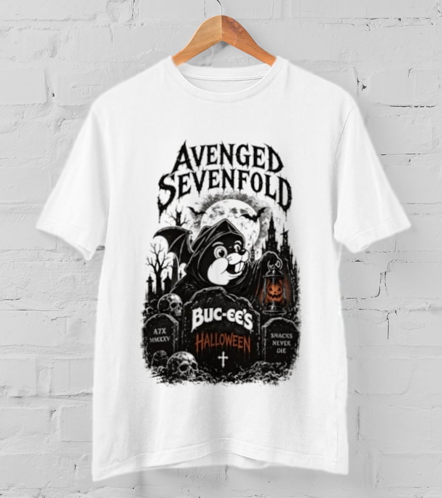 Avenged Sevenfold Buc Ee's Halloween Pumpkin Collaboration T-Shirt