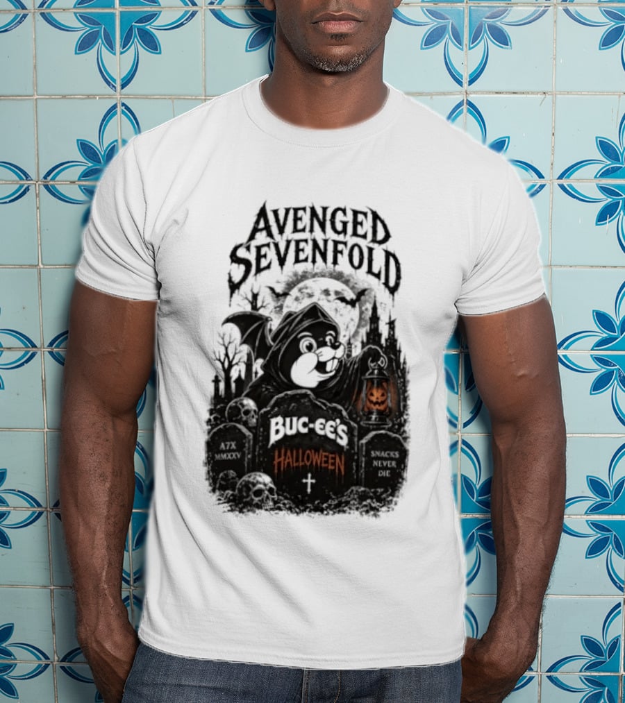 Avenged Sevenfold Buc Ee's Halloween Pumpkin Collaboration T-Shirt