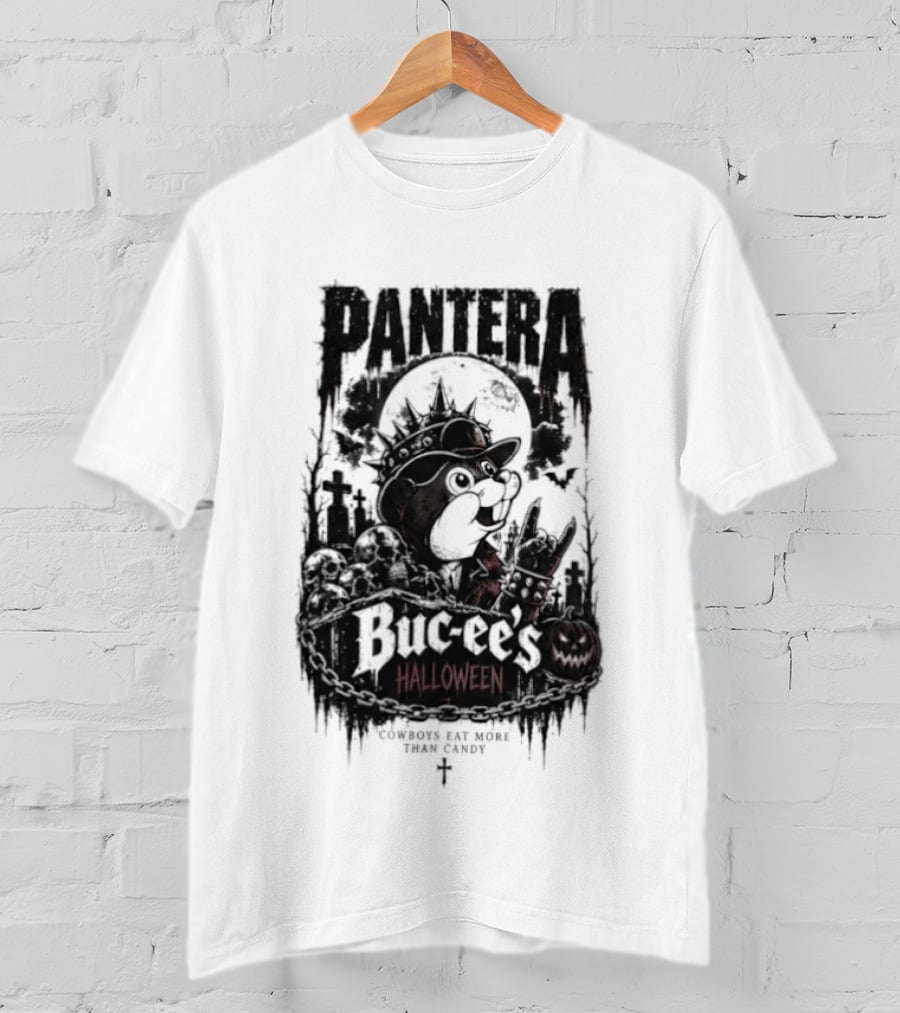 Pantera Buc Ee's Halloween Cowboys Eat More Than Candy T-Shirt