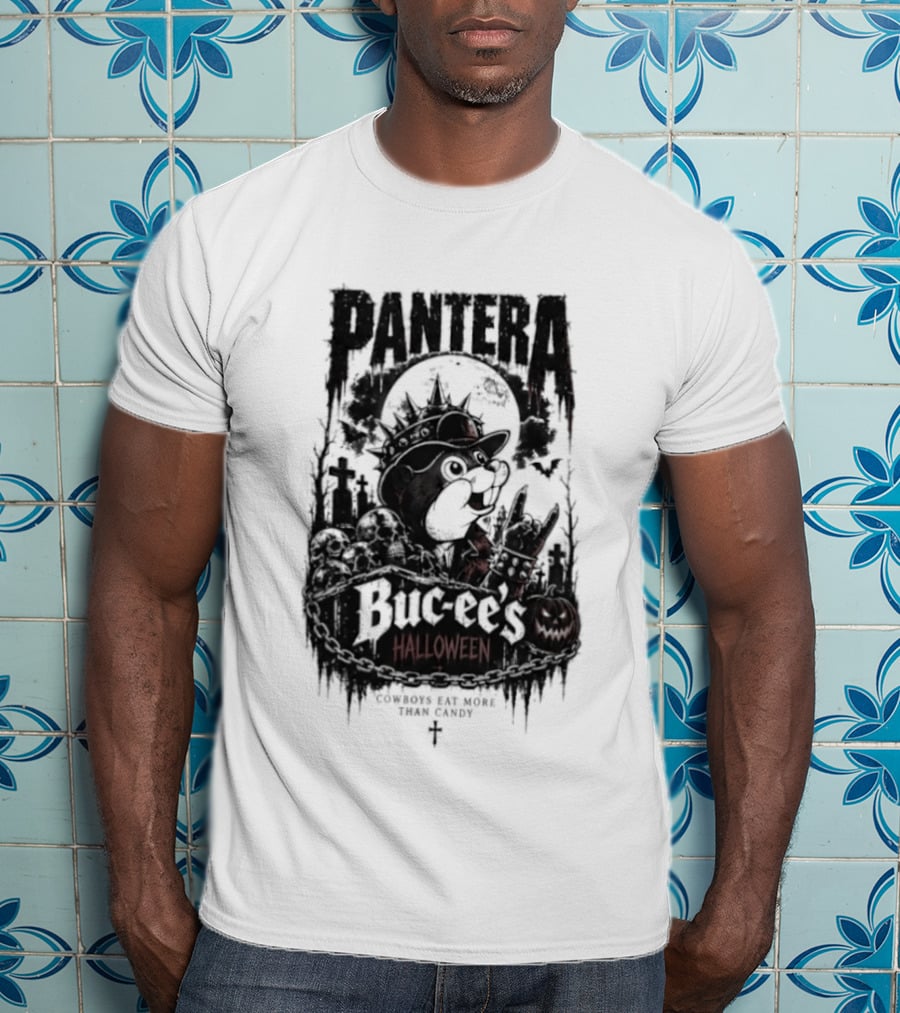 Pantera Buc Ee's Halloween Cowboys Eat More Than Candy T-Shirt