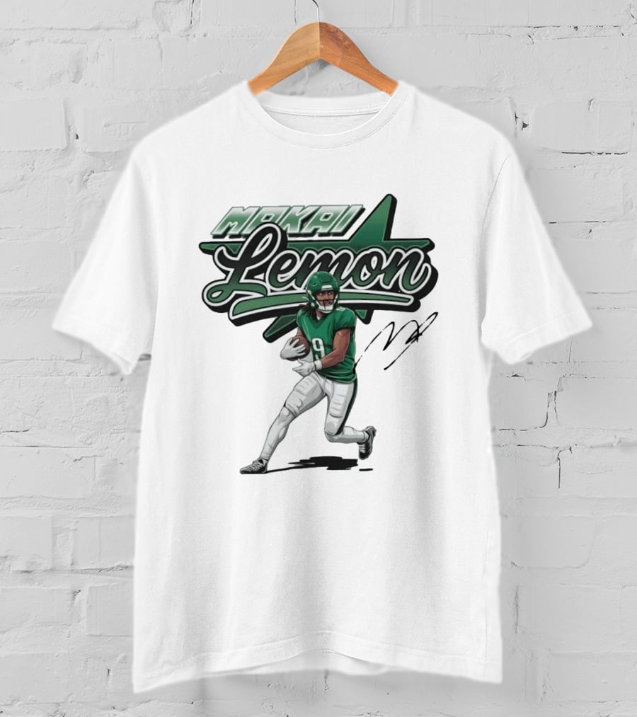 Makai Lemon Philadelphia Eagles Star Script Name T-Shirt