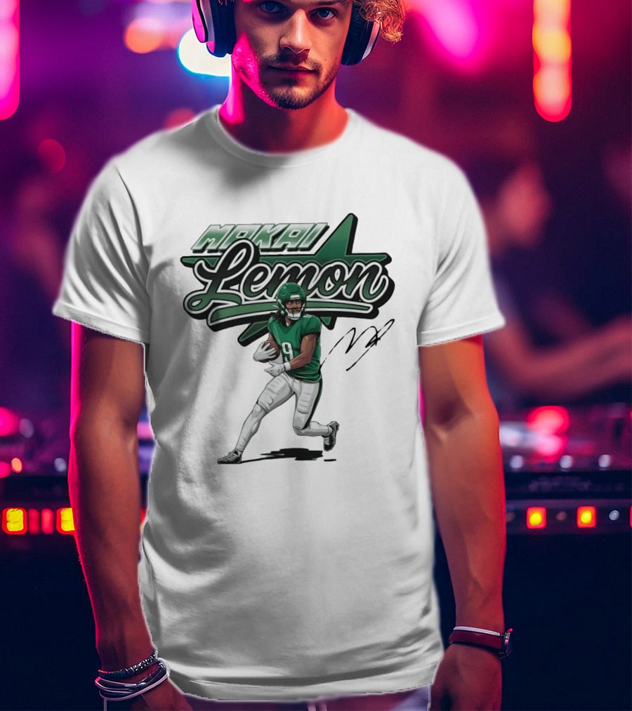 Makai Lemon Philadelphia Eagles Star Script Name T-Shirt