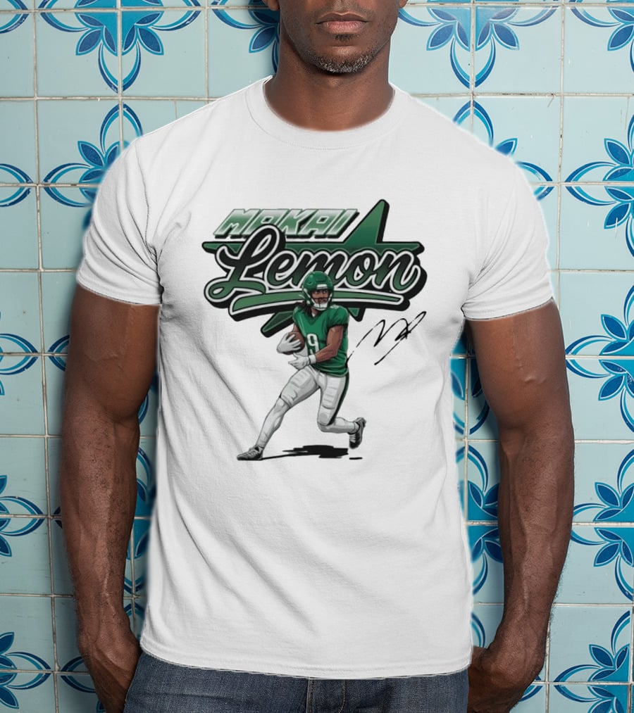 Makai Lemon Philadelphia Eagles Star Script Name T-Shirt