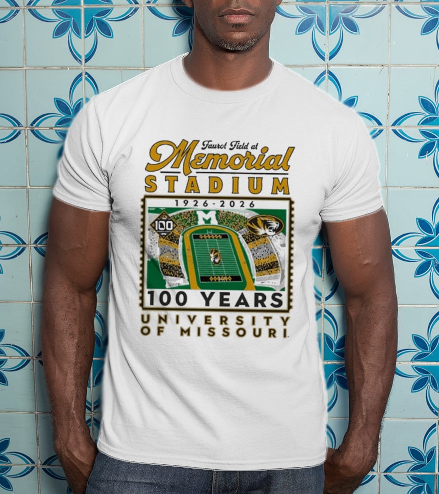 Faurot Field Memorial Stadium 1926 2026 Centennial University Of Missouri 100 Years T-Shirt