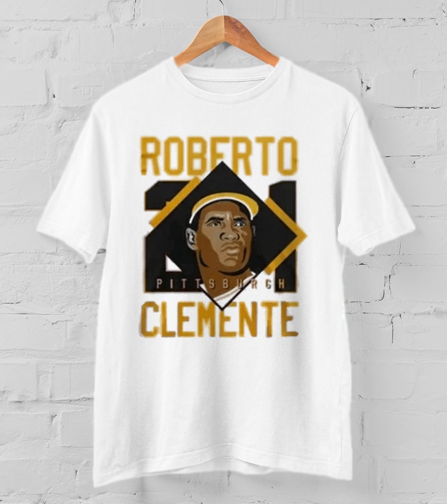 Roberto Clemente 21 Pittsburgh Pirates Iconic Baseball Legend T-Shirt
