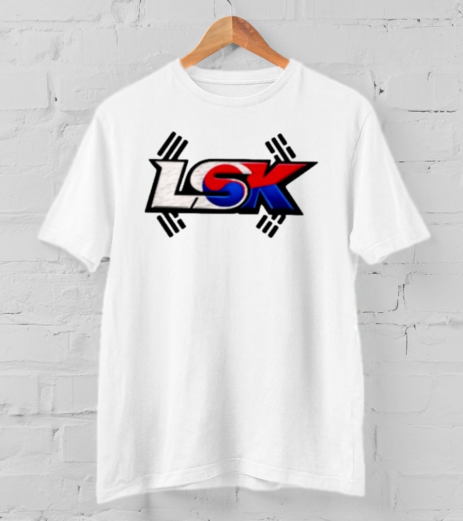 LSK Korean Flag Trey Jordan Weightlifting T-Shirt