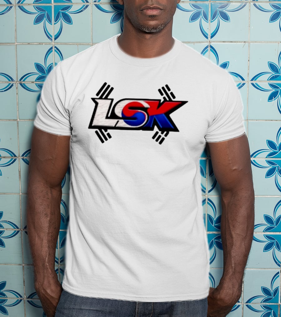 LSK Korean Flag Trey Jordan Weightlifting T-Shirt