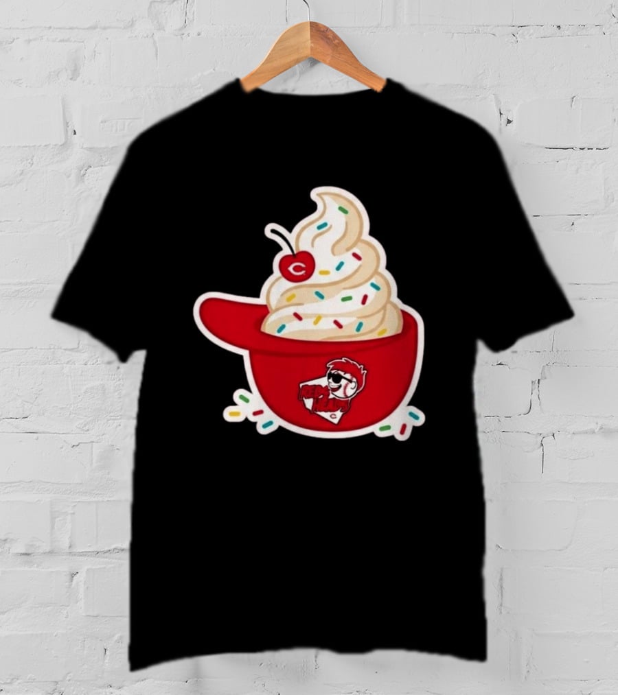 2026 Reds Heads Extra Innings Ice Cream Baseball Cap T-Shirt