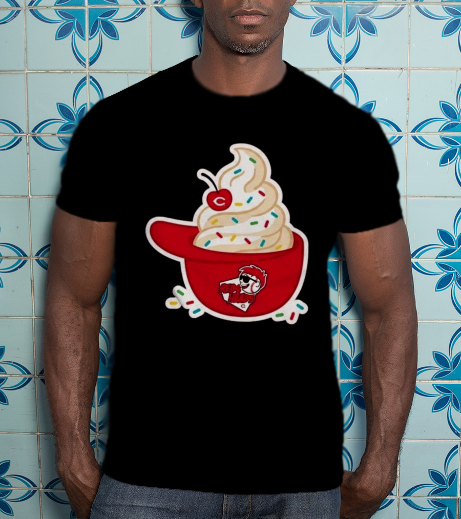 2026 Reds Heads Extra Innings Ice Cream Baseball Cap T-Shirt