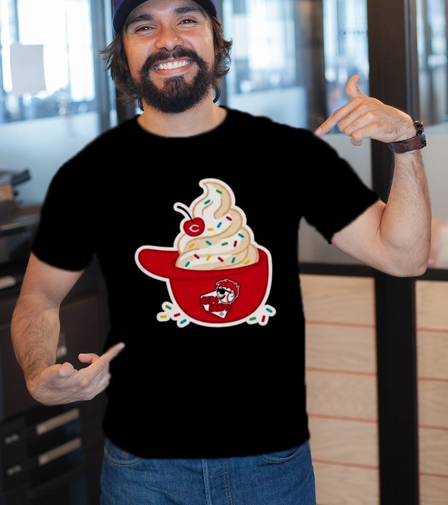 2026 Reds Heads Extra Innings Ice Cream Baseball Cap T-Shirt