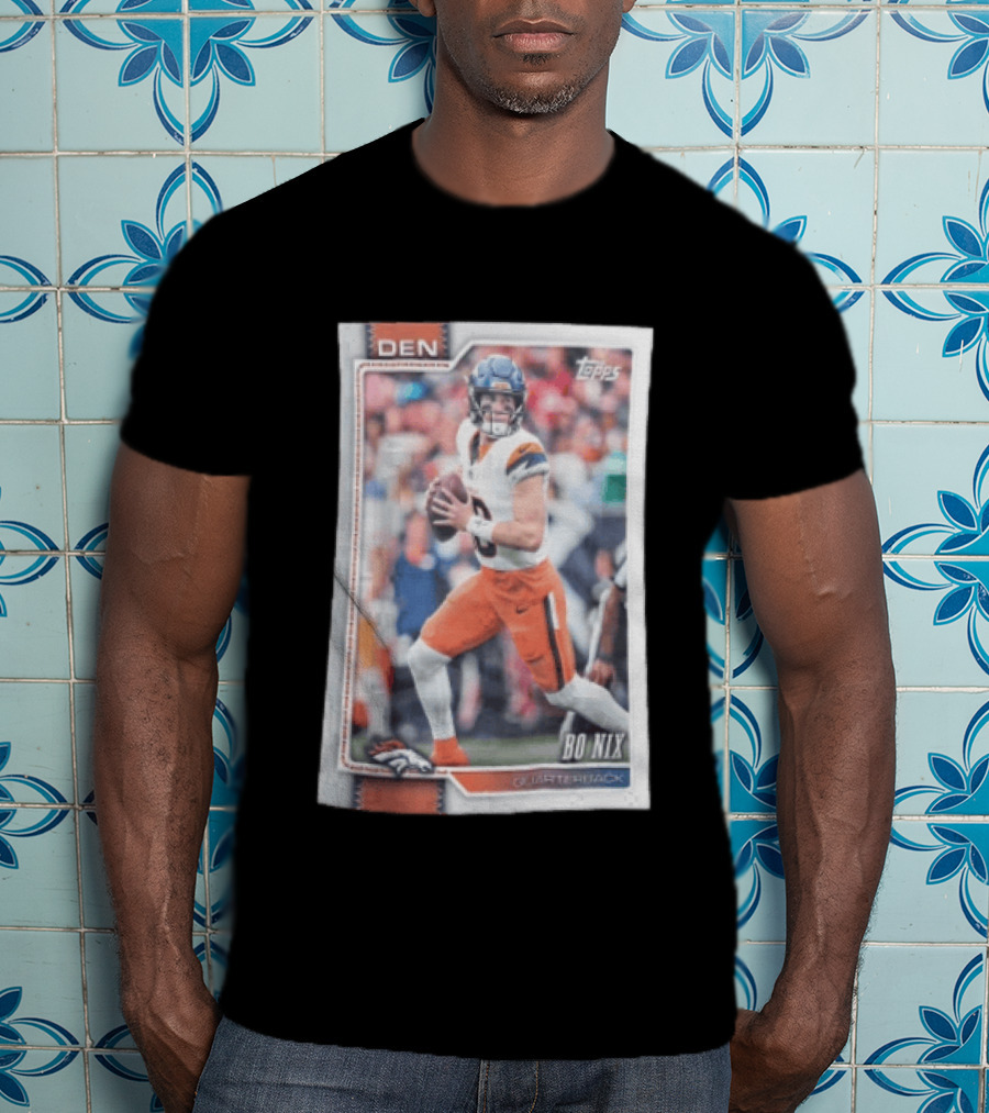 2026 Topps Football Bo Nix Denver Broncos Quarterback T-Shirt