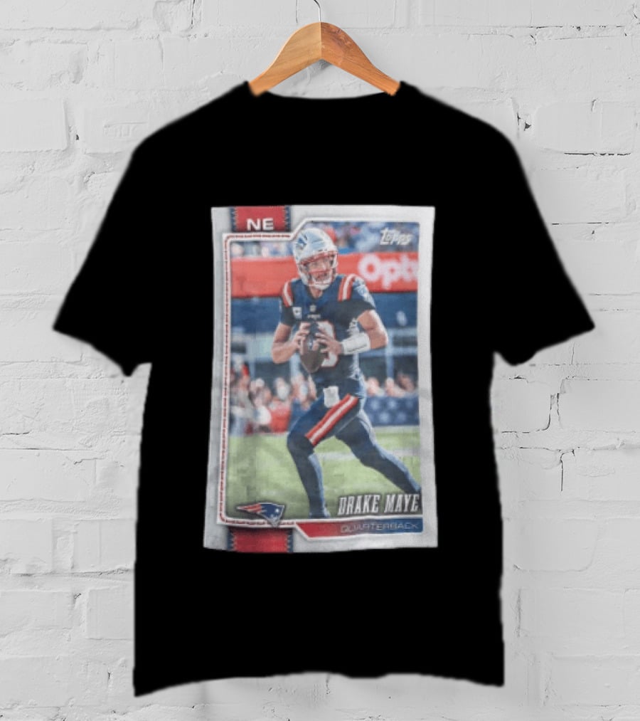 2026 Topps Football NE Drake Maye Quarterback Patriots T-Shirt