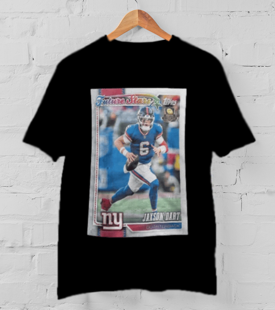 2026 Topps Future Stars Jaxson Dart New York Giants Quarterback T-Shirt