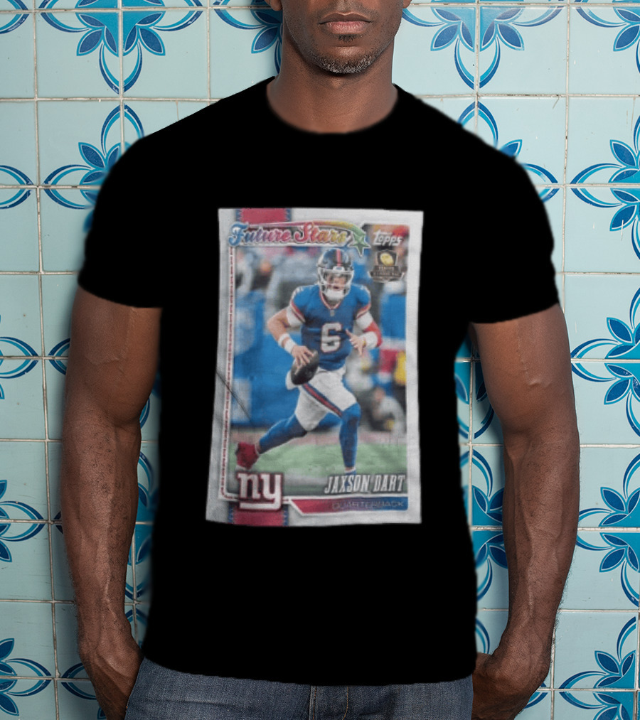 2026 Topps Future Stars Jaxson Dart New York Giants Quarterback T-Shirt
